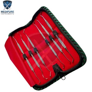 Kit de Exploración Dental, Espejo Bucal, Sonda, Pinzas, Juego de Instrumentos Dentales de Acero Inoxidable de Alta Calidad - Product Image 1