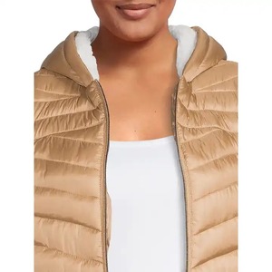 New Custom Color Cropped Down Puffer <b>Jacket</b> Breathable <b>Zip</b> <b>Up</b> <b>Women</b> Solid Color Puffer <b>Jacket</b> Wholesale OEM Customization - Product Image 3