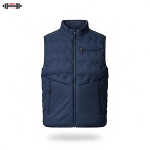 Vente directe d'usine OEM Veste matelassée pour homme Tissu en toile Unisexe Casual Hiver Vente en gros - Product Image 1
