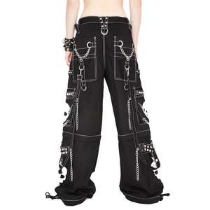 Pantalones Góticos Negros con Calavera Grande para Hombre, Estilo Bondage, Alternativo, Punk Rock, Emo, de Inspire Apparel, Nuevo 2025 - Product Image 3