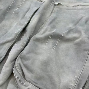 เสื้อฮู้ดผ้าคอตตอนมัดย้อมสำหรับผู้ชายเสื้อมีฮู้ดผ้าคอตตอนแบบสวมหัวเสื้อมีฮู้ดสำหรับใส่เล่น100% น้ำหนักเบาโลโก้ได้ตามต้องการ - Product Image 2