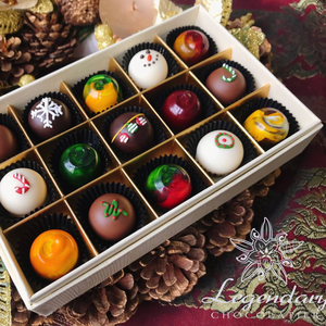 Bolas de Chocolate con trufas, decoración hecha a mano, marca vietnamita, venta al por mayor, para Navidad - Product Image 3