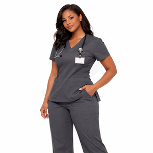 Premium Women Nurse Medical <b>Scrubs</b> <b>Set</b> Custom Uniform Factory Wholesale - Product Image 5