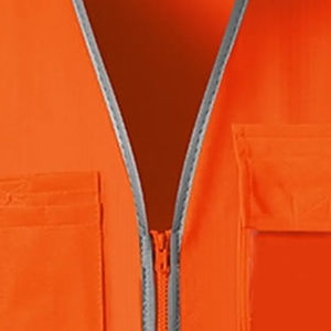 Chaleco de Seguridad Reflectante de Alta Calidad 100% Poliéster para Adultos, ANSI Clase 1, 6 Bolsillos, Transpirable, Elegante, con Logotipo Personalizado - Product Image 3