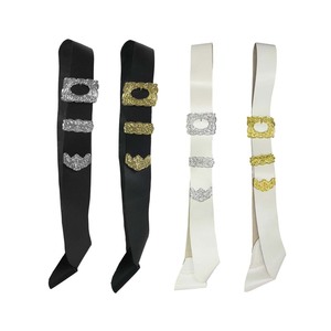 Ceinture Piper en cuir de vachette avec boucle carrée en acier, respirante, imperméable, imprimé lettres - Product Image 4