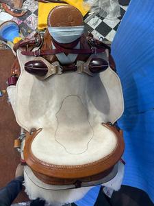 Selle wade western en cuir avec raccord en acier inoxydable - Product Image 2