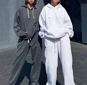 Ropa de Mujer de Alta Calidad, Conjunto de Dos Piezas Personalizado con Logotipo, Conjunto de Sudadera con Capucha de Dos Piezas para Mujer - Product Image 1