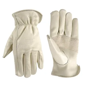Safety Durable Electric Welding Hand Protection Glove Wear Resistant Gardening Work Anti Slip Cowhide Leather Gloves