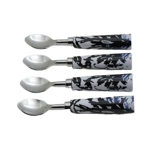 Elegante Juego de Cubiertos de Acero Inoxidable de Lujo con Mango de Resina Epoxi, Apto para Lavavajillas, Vajilla para Fiestas - Product Image 2