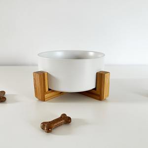 Natural Top Selling Wooden <b>Dog</b> Cat <b>Bowl</b> <b>Stand</b> Wholesale Wood Holder <b>Stands</b> for Pet Feeding <b>Bowls</b> - Product Image 2