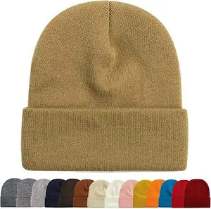 Gorro de lana 100% acrílico, estilo urbano, alta calidad, precio económico al por mayor, diseño liso, hecho en Pakistán. - Product Image 1