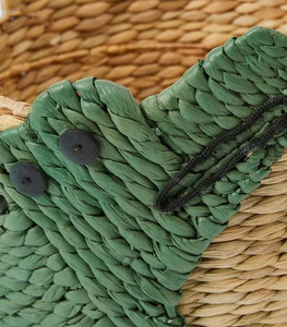 Nouveauté 2024 naturel fait à la main jacinthe d'eau en forme de crocodile enfant panier de rangement de matériel de sécurité pour les enfants meilleure vente - Product Image 5