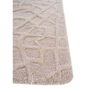 Tapis en laine et viscose tufté à la main Mythos Ivory, 4m, design patchwork rectangulaire pour salon et chambre, épaisseur 10mm - Product Image 4