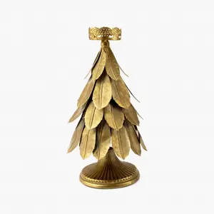 Goldene fertige Weihnachts baumform Metall Stoking Holder Tree Handmade New Design Stoking Holder Tree