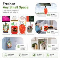 Désodorisant de voiture en papier absorbant écologique avec logo personnalisé, carte parfumée suspendue pour la décoration intérieure automobile, vente en gros