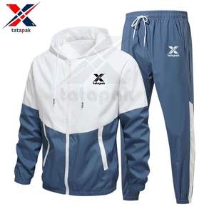 Chándal de primavera con capucha OEM 100% algodón cómodo tejido transpirable para hombres lavable Casual gimnasio Fitness ejercicio desgaste - Product Image 2