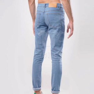 Pantalones vaqueros para hombre de Venta caliente 2025 logotipo personalizado estilo ligero e informal cintura media buena calidad con MOQ bajo - Product Image 3