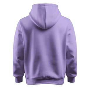 Venta al por mayor de los hombres 100% algodón pulóver con capucha de alta calidad sudadera de lana en blanco con técnicas de teñido liso para el invierno - Product Image 3