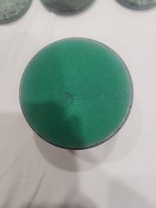 <b>Green</b> Marble <b>Coasters</b> Set Of Four With Clock Style Holder Vintage Home Decor - Product Image 4