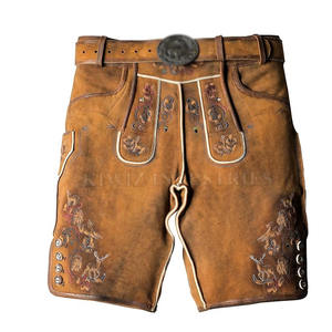 OEM Services Reasonable Price <b>Shorts</b> for Bavarian Latest Style Custom Design Streetwear Bavarian <b>Leather</b> <b>Shorts</b> - Product Image 1