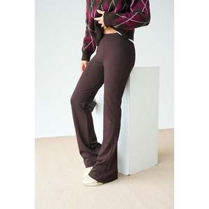 Brown <b>Flared</b> <b>Leggings</b> - Product Image 1