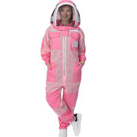 Combinaison d'apiculture en coton respirant de qualité supérieure avec poignets élastiques pour un travail apicole sûr et confortable