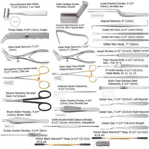 Ensemble de rhinoplastie Kaye Gruber de qualité chirurgicale en acier inoxydable 28 pièces ensemble de procédure de rhinoplastie Instruments de chirurgie du nez - Product Image 4