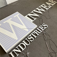 Letrero LED 3D Personalizado para Empresas de Publicidad y Hospitales - Letrero Comercial Impermeable IP65 de Acero Inoxidable/Acrílico con 1 Año de Garantía
