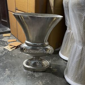 Vase en aluminium pour centre de table de mariage, vase et jardinière en aluminium très vendus pour les décorations florales, vases en métal pour table - Product Image 5