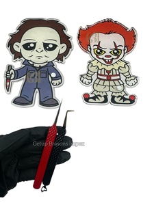 Best Quality Sustainable Acrylic Halloween Doll <b>Lash</b> Tile With Magnet For Eyelash Extension Tweezers Custom <b>Lash</b> Tiles Available - Product Image 2