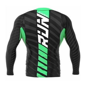 Bjjj – maillot de bain à manches courtes pour hommes, chemise de Compression pour Surf et éruption cutanée Mma - Product Image 4