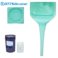 Caoutchouc de silicone liquide 20A pour la fabrication de moules de statues en plâtre, caoutchouc de silicone RTV-2