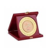 Plaque de récompense moderne écologique de haute qualité, gravée sur mesure, dans une boîte en bois, pour événements d'entreprise, récompenses professionnelles, style sportif