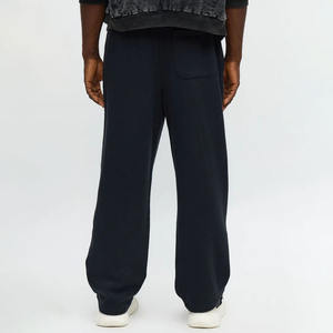 2025 Unisex Casual Flare <b>Sweatpants</b> Rhinestone 100% Cotton Acid Wash <b>Oversized</b> Custom Eco-Friendly Heavyweight Baggy Style - Product Image 3