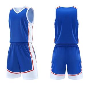 Conjuntos de baloncesto para hombre, diseño en blanco para personalizar el logotipo del número de nombre, chaleco transpirable y pantalones cortos holgados, chándal de entrenamiento para niños - Product Image 1