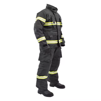 Combinaison de pompier de haute qualité approuvée CE, couleur rouge, orange, bleue, taille personnalisée L XL XXXL XXXXL, combinaison de lutte contre l'incendie Nomex, noire