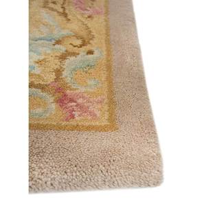Alfombras de Lana Anudadas a Mano Aalam Beige Marrón Paem-1447 para Uso Doméstico, Alfombra Rectangular con Medallón para Entrada, para Adolescentes - Product Image 4
