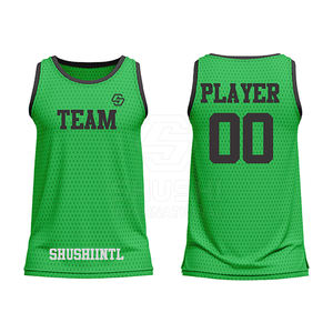 Maillot de basket respirant de haute qualité personnalisable à séchage rapide sans manches Uniforme d'équipe pour hommes - Product Image 3