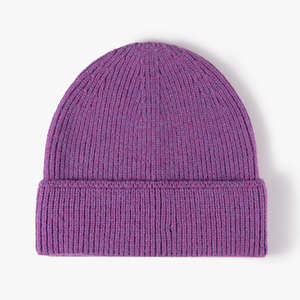 Custom Winter Cuffed Knitted <b>Hats</b> Embroidery Beanies Solid Color Unisex <b>Warm</b> Caps Winter Caps <b>for</b> <b>Men</b> 2026 - Product Image 3