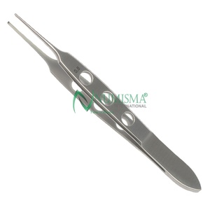 Ensemble d'instruments chirurgicaux ophtalmologiques en acier inoxydable de qualité durable, comprenant des forceps Bishop manuels à fixation droite dentelée délicate - Product Image 6