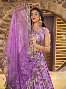 Lehnga choli สไตล์บอลลีฮิงกามีฟังก์ชั่นพิเศษ lehengha choli lehenga choli สำหรับงานแต่งงานขายส่ง - Product Image 5