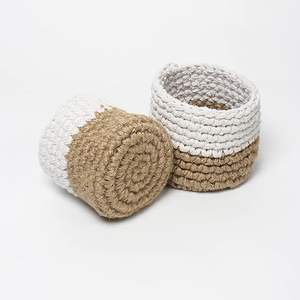 Porte-stylo en rotin naturel biodégradable en gros, organisateur de bureau en jute écologique - Product Image 3