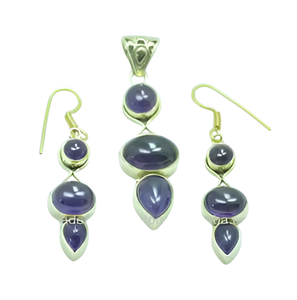 Pendiente de Plata de Ley 925, colgante de piedra preciosa amatista, pendiente colgante de moda de varias formas, colgante para boda, compromiso - Product Image 1