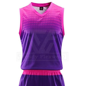 Vente en gros de nouveaux uniformes de basket-ball de sublimation au prix de haute qualité, réversibles et entièrement personnalisés avec logo - Product Image 2