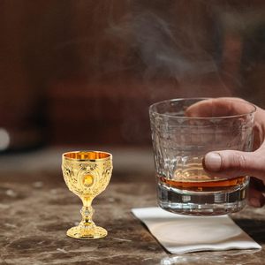 Golden Modern Brass Eco-Friendly Drinking <b>Glass</b> European Mini 1000ml Custom Logo for Home Bar Parties Outdoor Use Collectors - Product Image 5