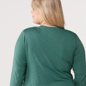 T-shirts à manches longues pour femmes personnalisés, écologiques, 100% coton, couleur unie, tailles personnalisées, vente chaude, nouvelle arrivée, t-shirts à manches longues - Product Image 4