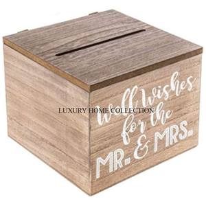 Boîtes de rangement de cartes de qualité exclusive en métal blanc forme carrée Table décorative bureau cartes de visite boîtes de rangement - Product Image 3