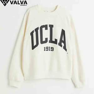 Sweat Femme Coton Couleur Unie Automne Hiver Thermique Polaire Streetwear Sweat Personnalisé Selon votre marque. - Product Image 2