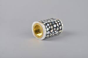 Handmade Luxury Mother Of Pearl Inlaid Bakhoor <b>Burner</b> Portable Resin Incense Holder With Gold Metal Cup Exotic Arabic <b>Oud</b> - Product Image 3