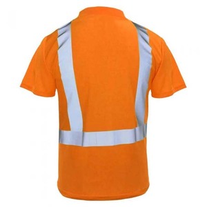 Polo de travail pour homme haute visibilité, respirant, séchage rapide, 100% polyester, hautement réfléchissant - Product Image 2